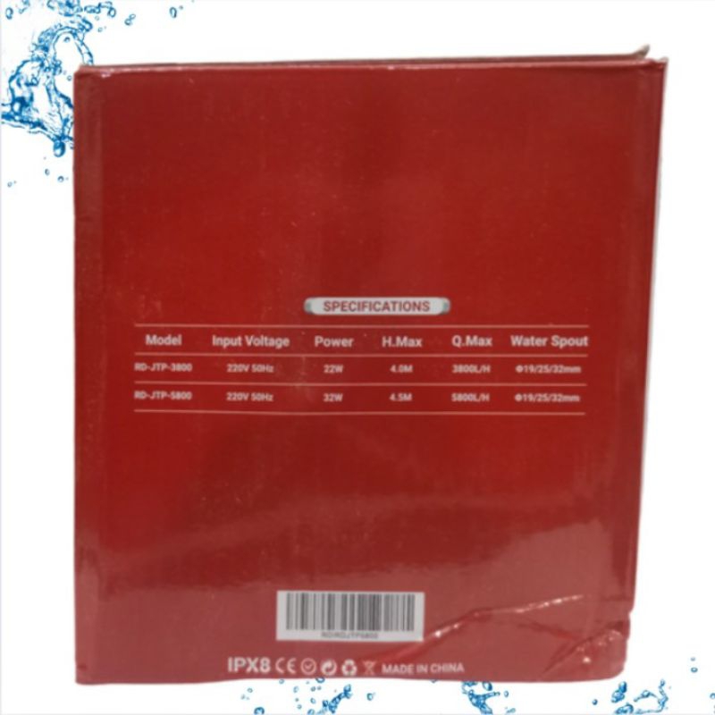 RDI JTP 5800 POMPA KOLAM SUBMERSIBLE PUMP