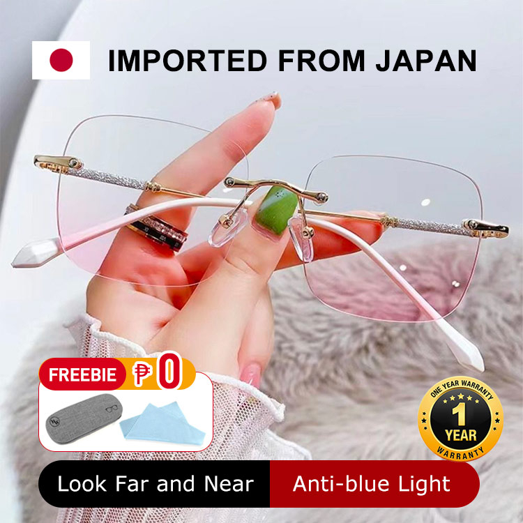 kacamata baca lensa dekat anti radiasi bluray photocromic wanita optik progresif korea progresif