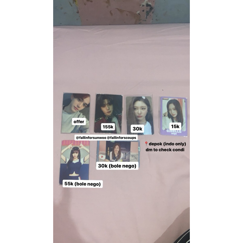 PHOTOCARD OFFICIAL NCT 127 JAEHYUN SNSD YOONA TWICE JIHYO LUCAS