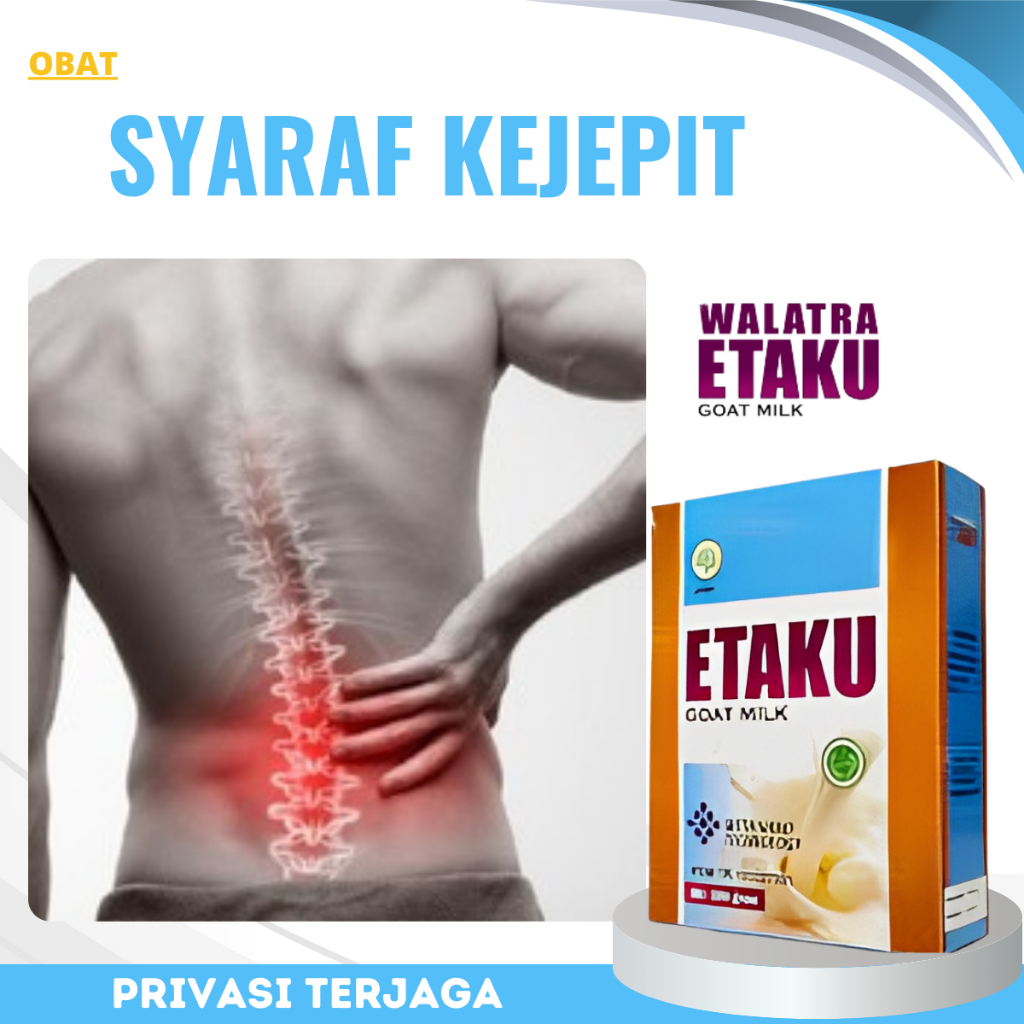 

Obat Syaraf Kejepit, Obat Syaraf Bokong Kejepit, Obat Encok, Obat kaki terkilir, Obat Pengapuran Tulang, Obat Tulang Keropos, Obat Rematik, Obat Osteoporosis, Obat Nyeri Sendi, Obat Salah Urat - Walatra Susu Etaku Goat Milk