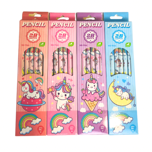 

Pensil 2B Weibo Unicorn WB-9566 Pensil/Pencil Impor 2B Set Alat Tulis - LUSINAN