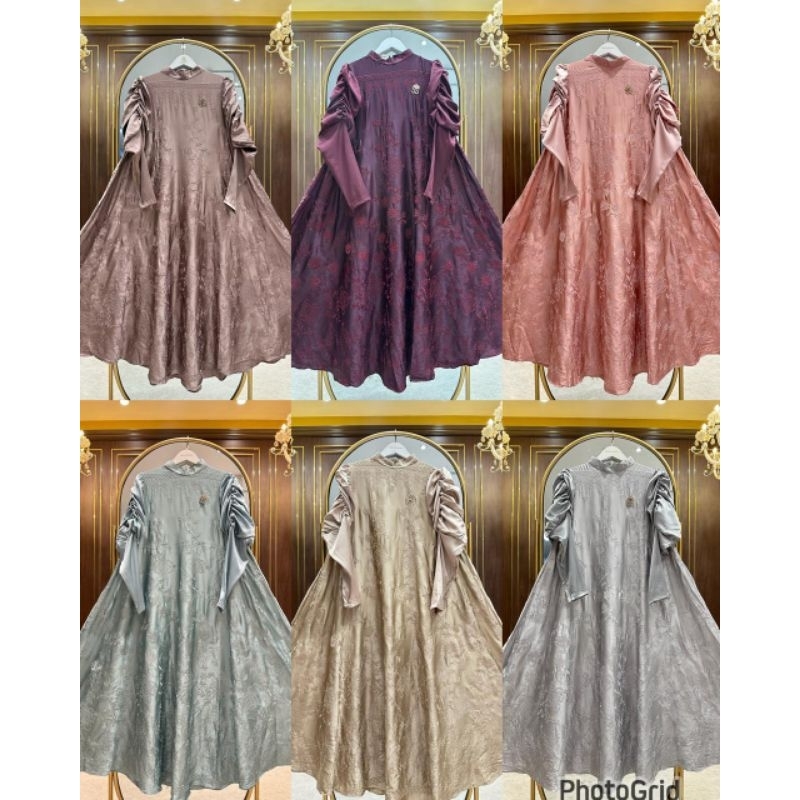 (BISA COD) 100% ORI GAMIS BORDIR MEWAH BY SHELLASAUKIA