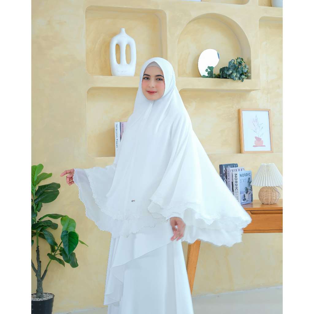 Ranti - Khimar Wanita - Khimar Syari | Khimar Mawar Bordir
