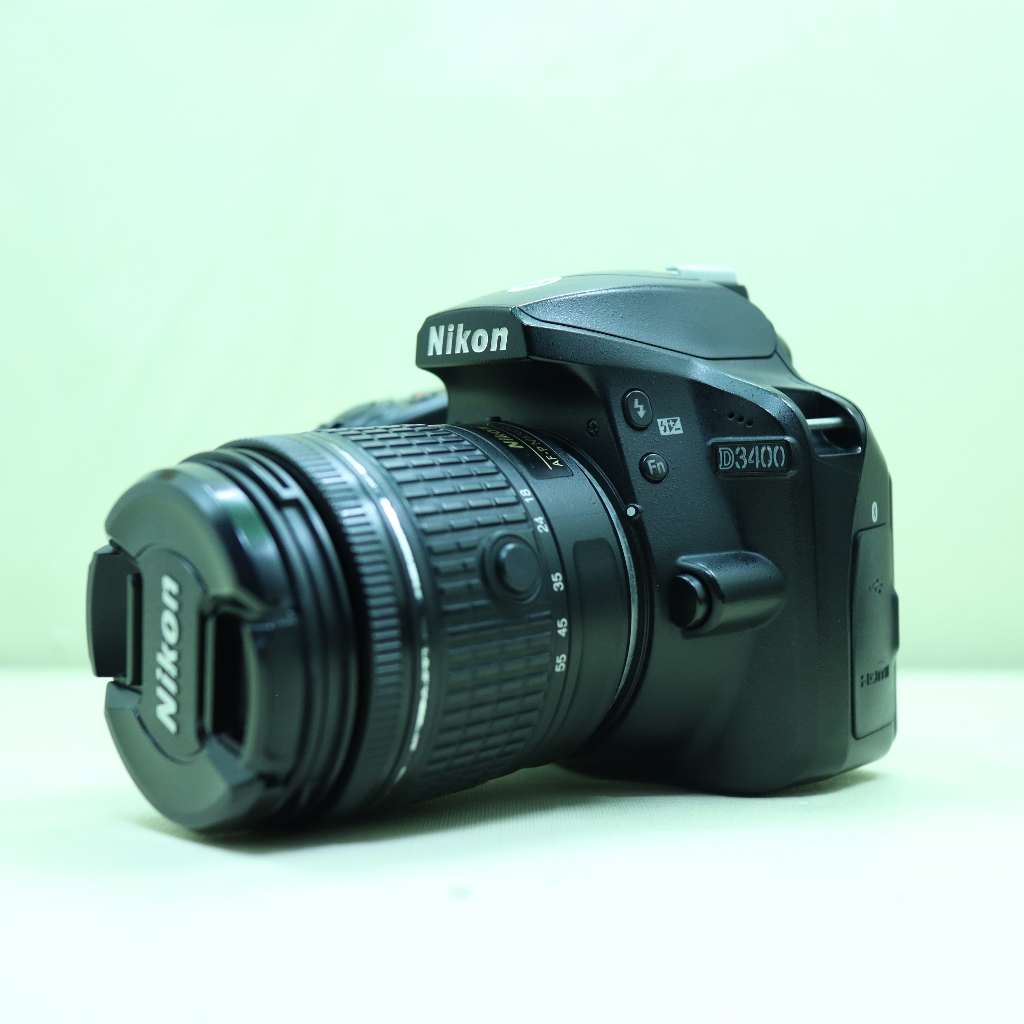 Nikon D3400 Kit 18-55mm DX VR Mulus Not D3200 D3300 D3500 D3600 D5100 D5200 D5300 D5400 D5500 D5600
