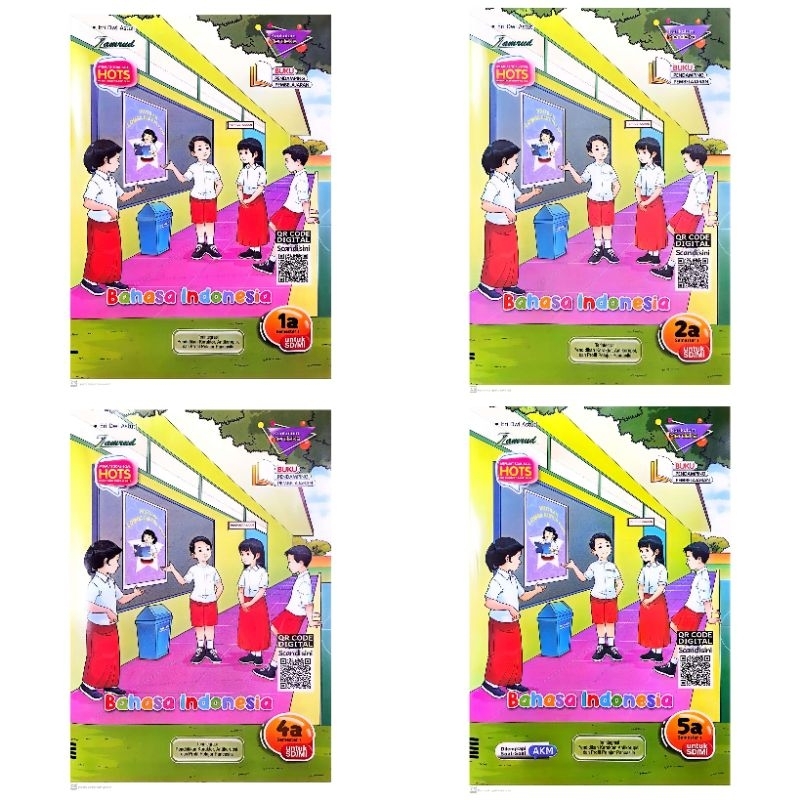 BUKU LKS ZAMRUD SD MI BAHASA INDONESIA KELAS 1 2 4 5 SEMESTER 1 2024/2025 KURIKULUM MERDEKA | PUTRA NUGRAHA