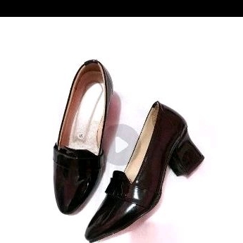 sepatu kerja wanita hitam preloved