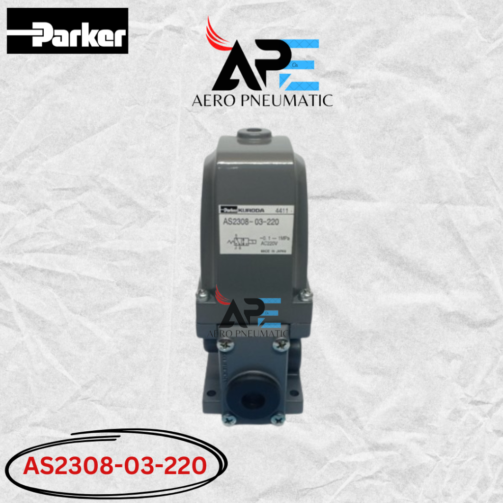 SELENOID VALVE PNEUMATIC PARKER KURODA AS2308-03-220