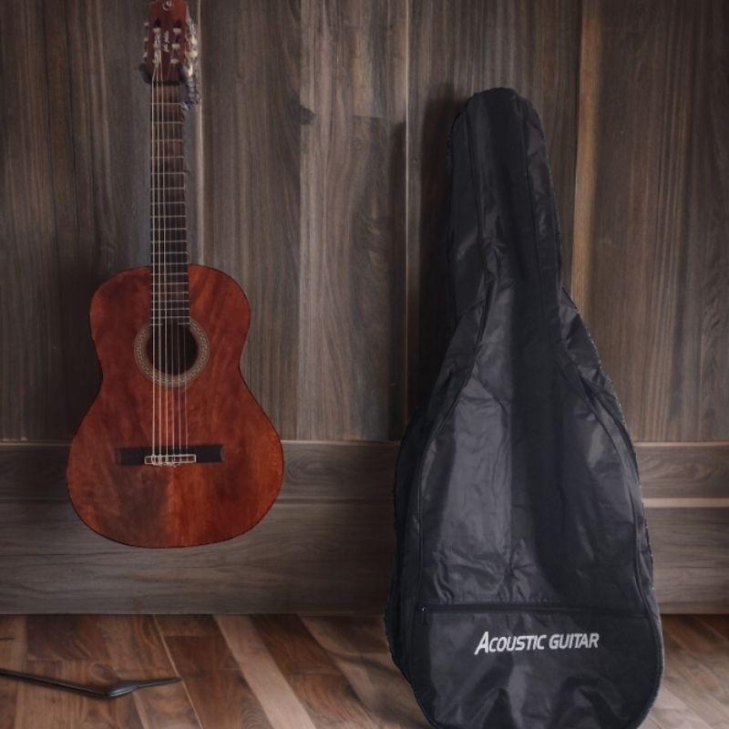 (Sold) Gitar Klasik Nylon Eletrik Custom Original Full Solid Classic Electric