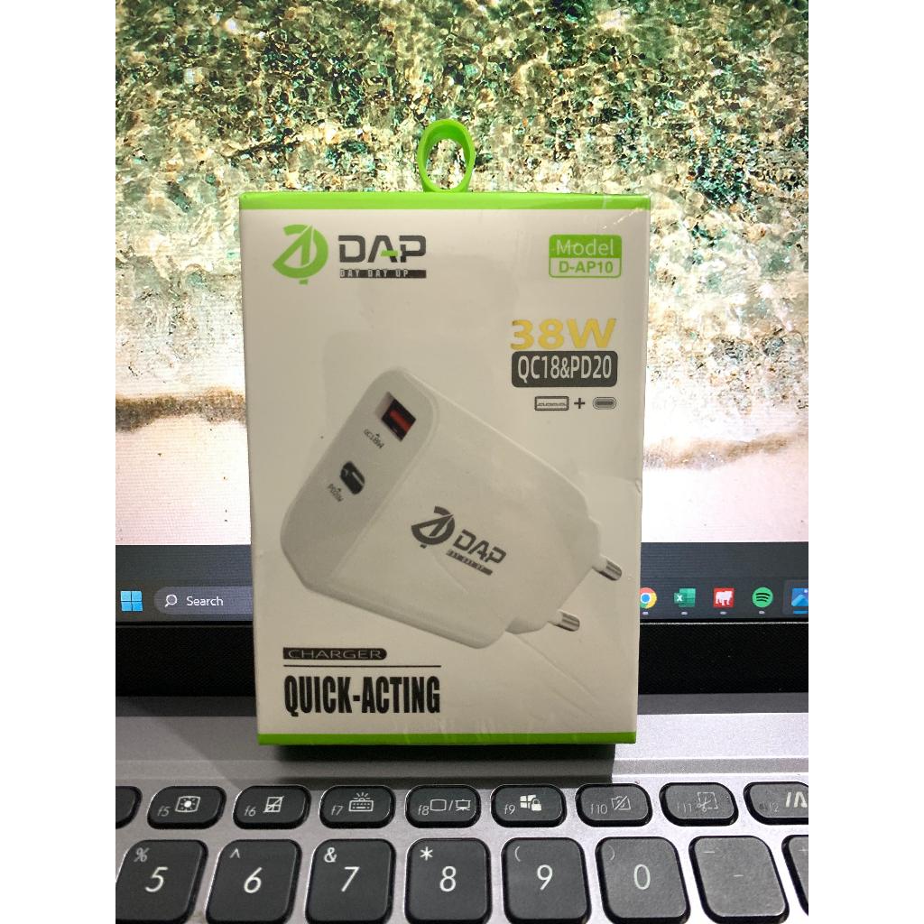 Promo 7.7 DAP Charger D-AP0 45W/D-AP0C + Kabel Type-C 45W/D-AP10 38W QC18&PD20 Quick Charging