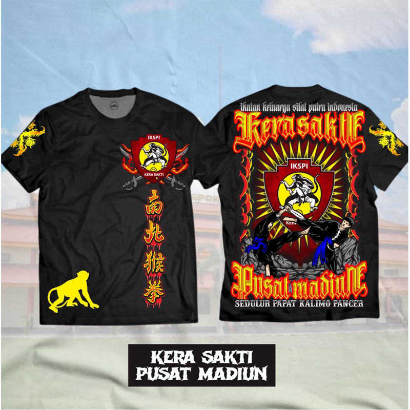 Kaos IKSPI IKS Putra Indonesia Kera Sakti Pusat Madiun Desain Kece Sablon Premium