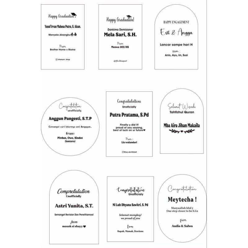 

Cutting Stiker Custom untuk Papan Bunga Akrilik