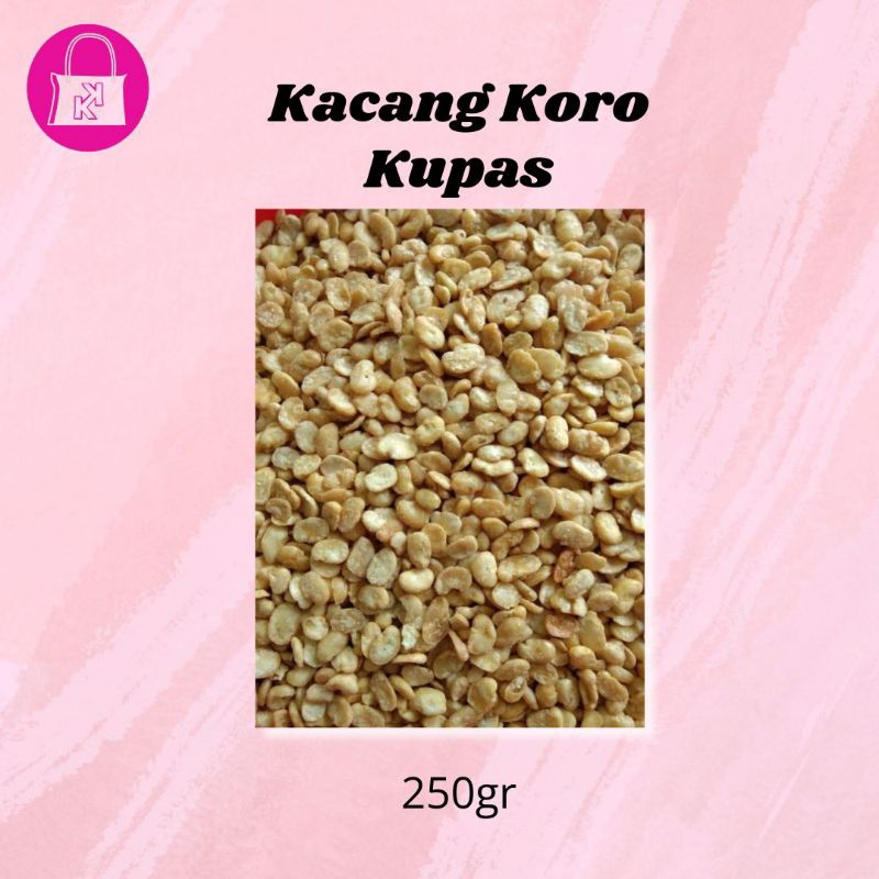 

Kacang koro kupas 250 gram rasa asin gurih