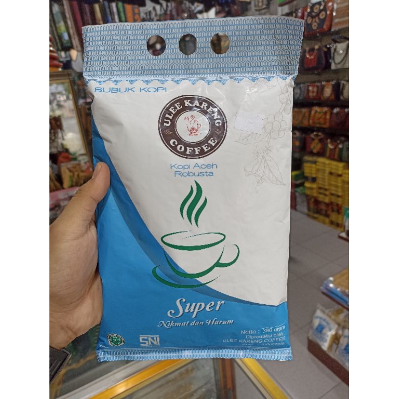 

Kopi bubuk SUPER Robusta Ulee Kareng 380gr / bubuk kopi Ulee Kareng super asli Aceh 380gr
