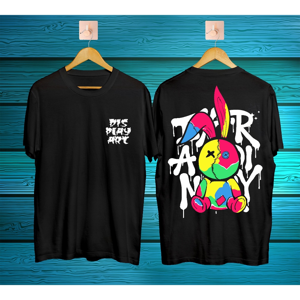 KAOS PRIA TERBARU DISPLAY BEAR BONEKA KELINCI / KAOS KATUN / BAJU COWOK KEREN / KAOS UNISEX SABON MU