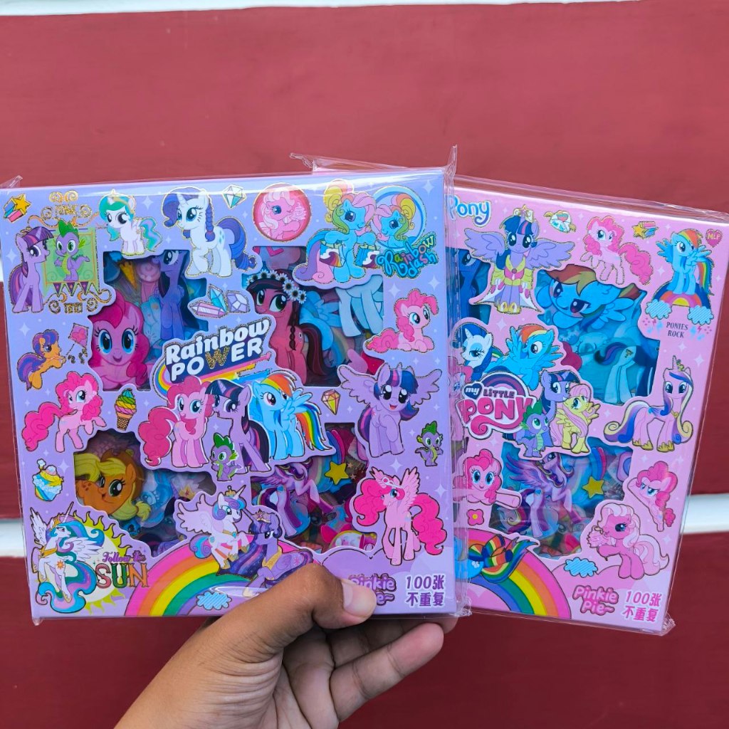 

KUDA PONY Stiker Karakter LITTLE PONY / Sticker Waterproof Isi 100 lembar Viral (Per box)