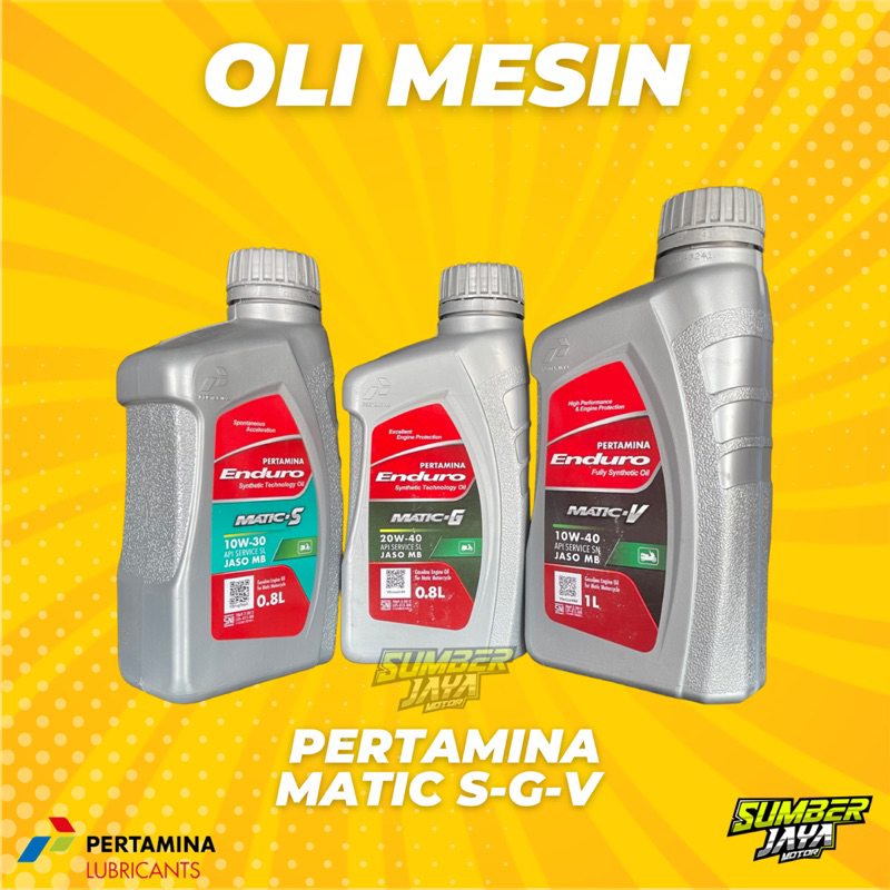 OLI ENDURO MATIC S/G/V OLI MESIN ENDURO MATIC G OLI ENDURO MATIC V