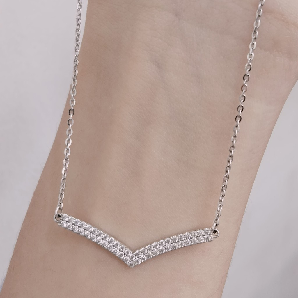 KALUNG NOLY FUJI WHITE GOLD EMAS ASLI UBS