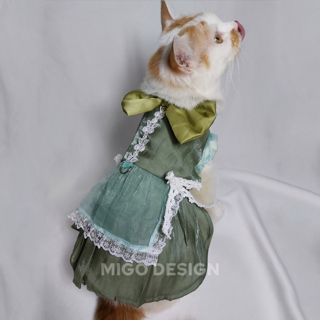 |Migo Design LIMITED EDITION 66| Baju Dress Kucing/ Anjing Princess Maid Pelayan Edition Cosplay Hij