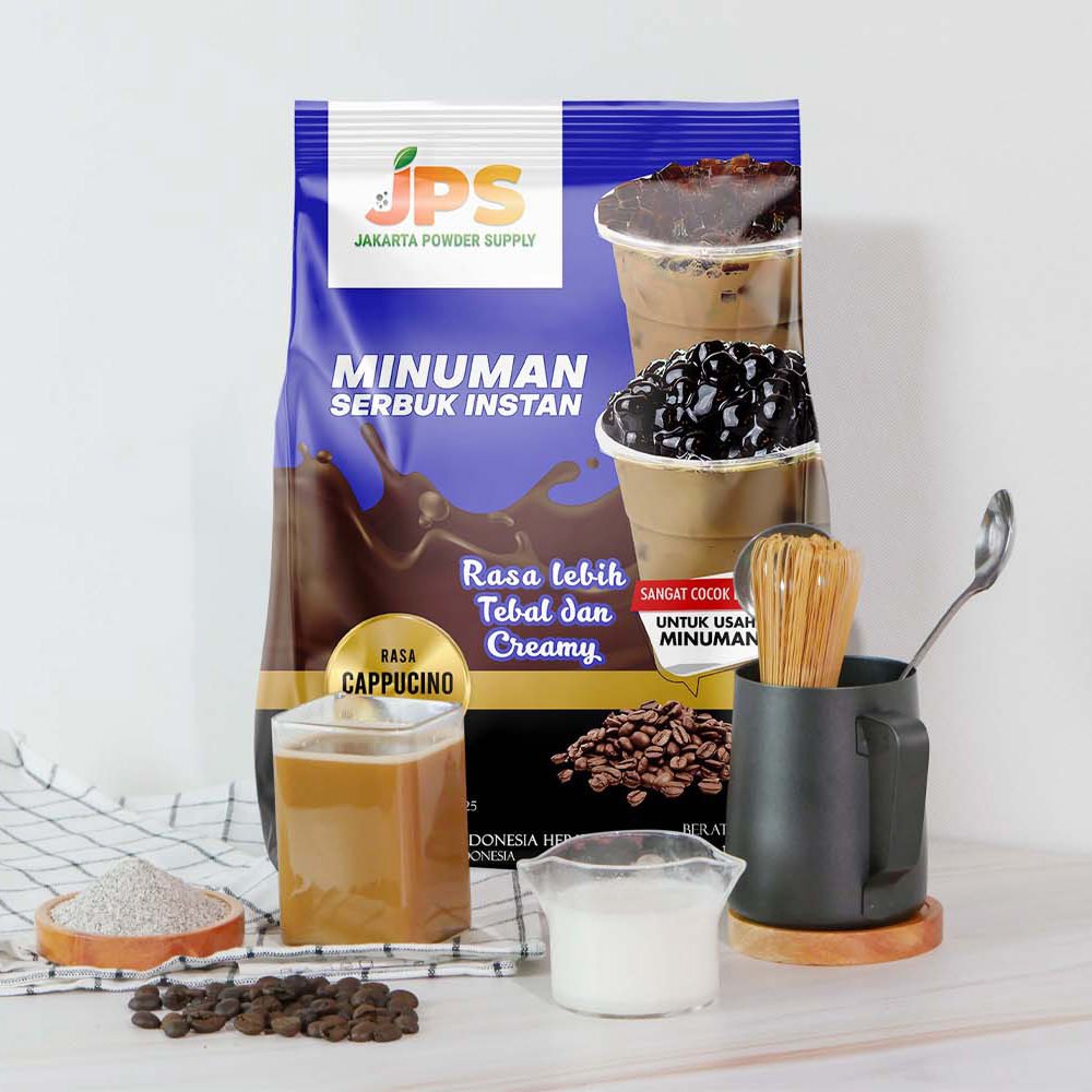 

JPS Plain Cappucino 1 kg Bubuk Minuman Premium Tanpa Gula / Serbuk Instan Kopi / Jakarta Powder Supply