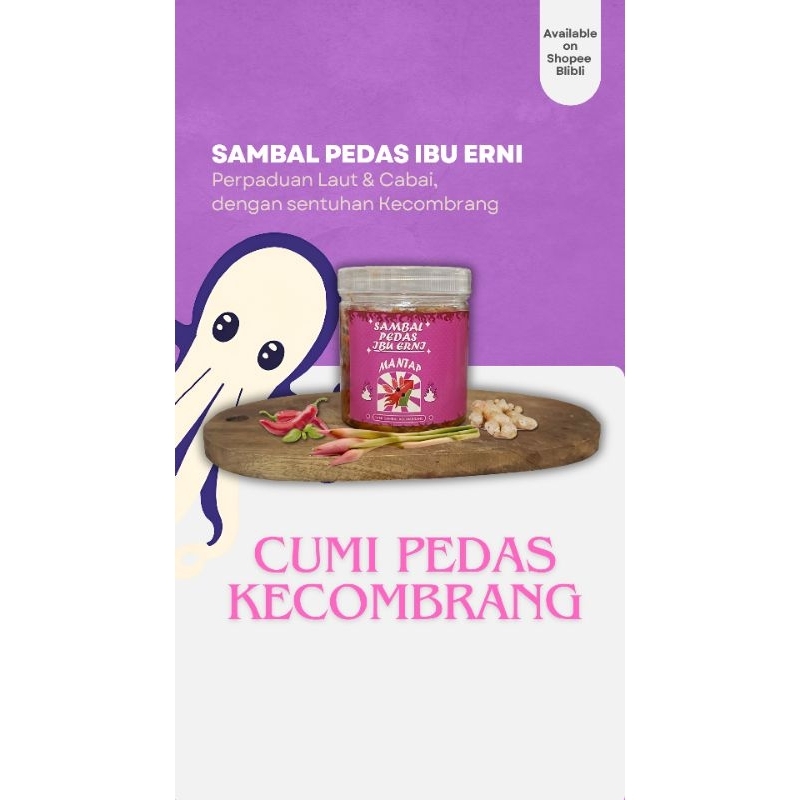 

Sambal Cumi Pedas Kecombrang SAMBAL PEDAS IBU ERNI 500gram