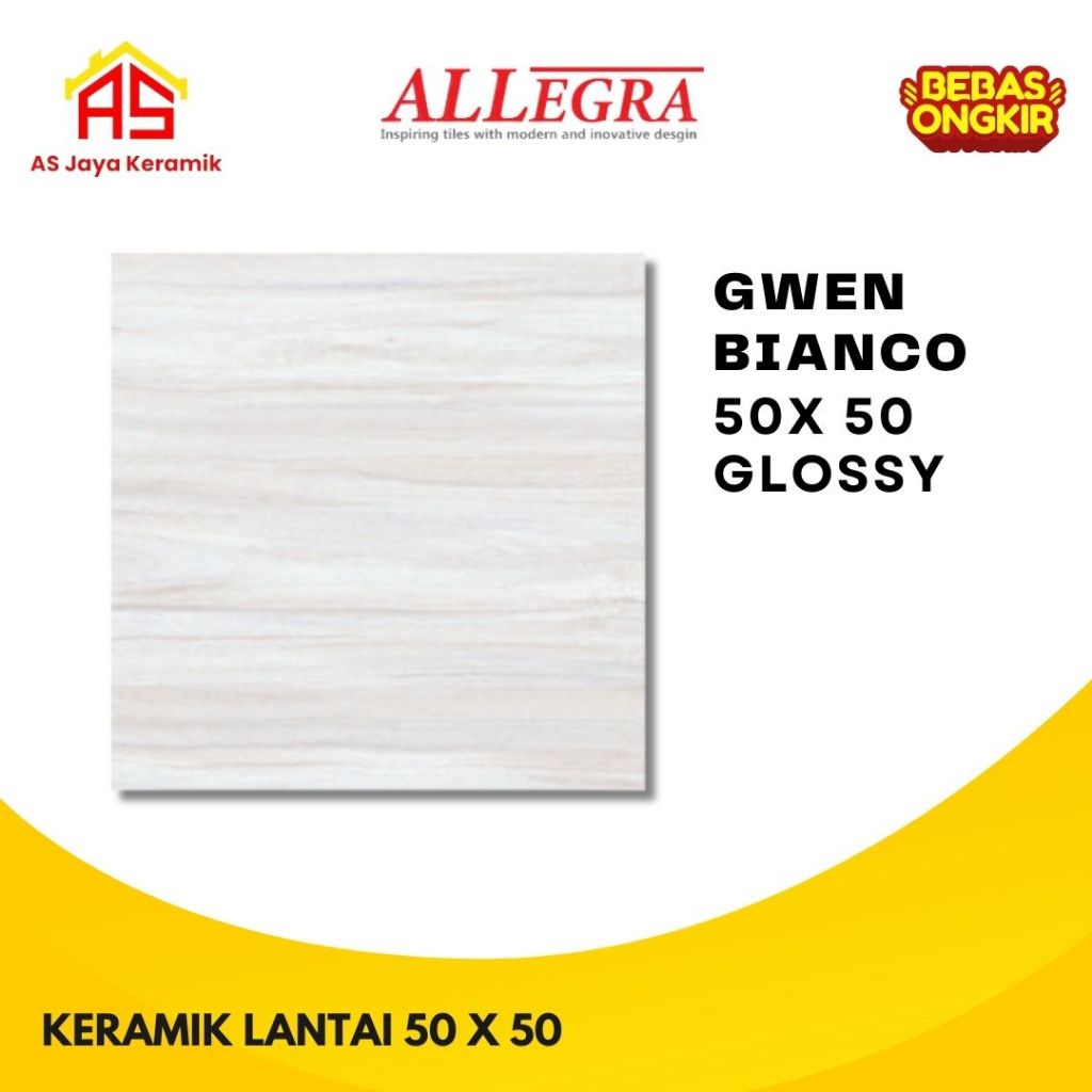 Keramik Lantai I Lantai Granit I 50 x 50 Gwen Bianco I Allegra