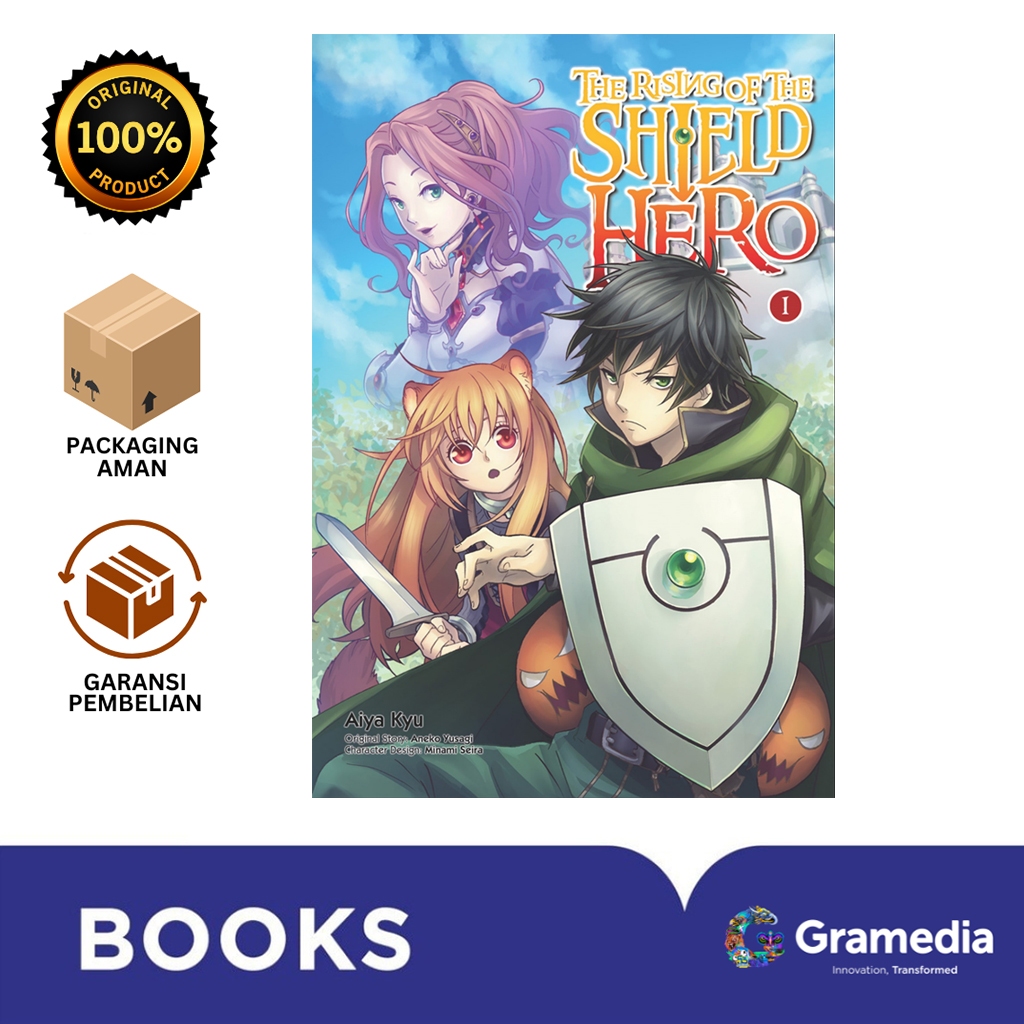 Gramedia Bali - THE RISING OF THE SHIELD HERO 1