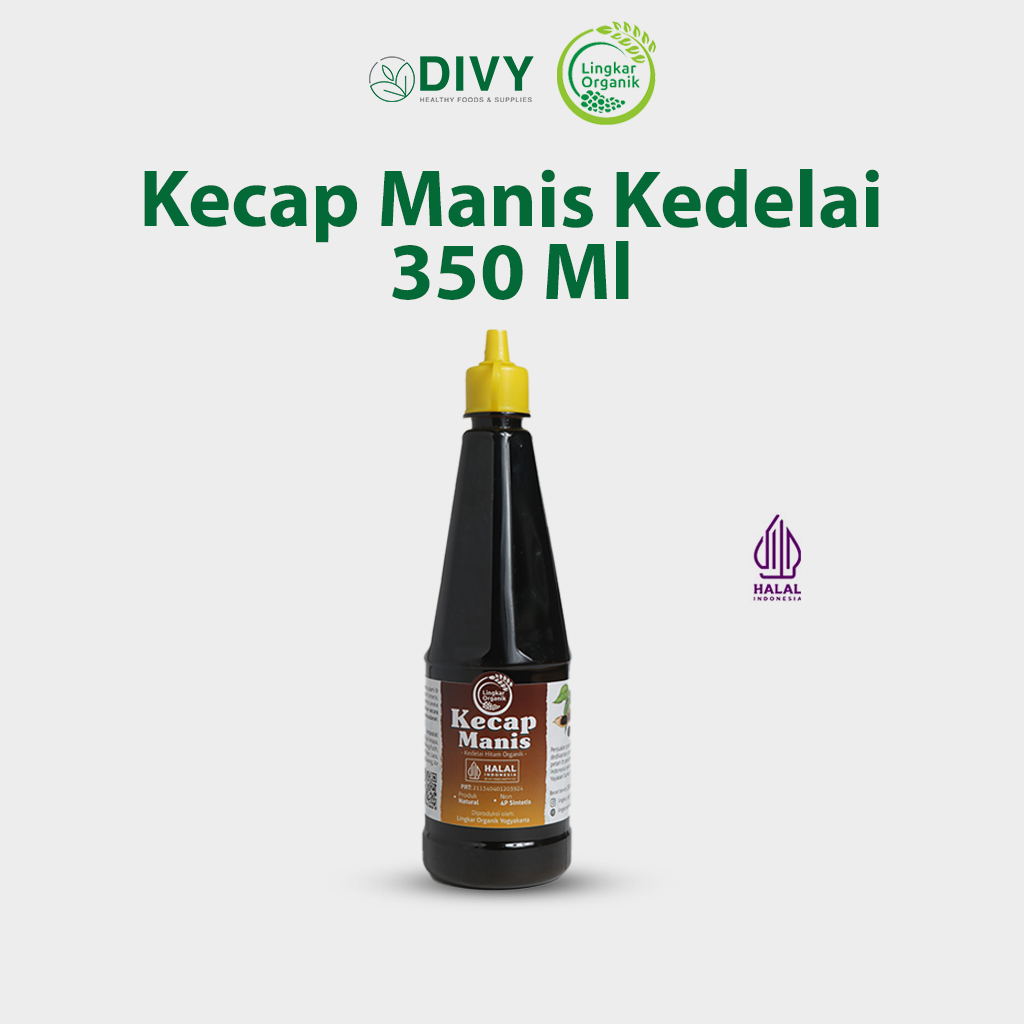 

Kecap Manis Lingkar Organik | Kedelai Organik Produk Natural Non Penguat Rasa Bahan Alami Sehat Tradisional