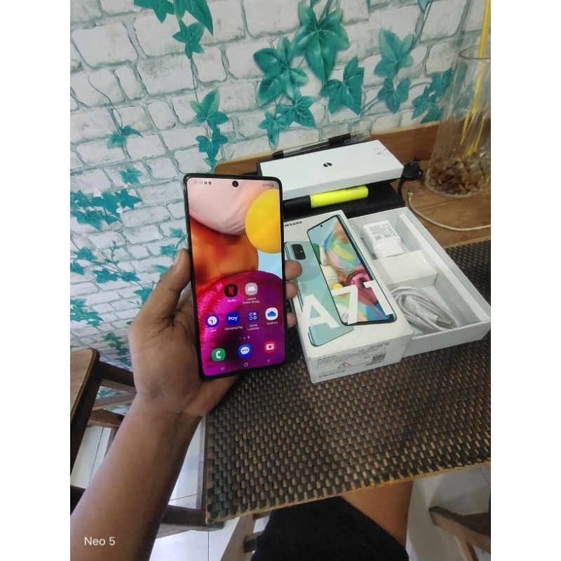 samsung A71 Ram 8GB Internal 128GB HP Second Seken Bekas Fullset [murah] hp murah