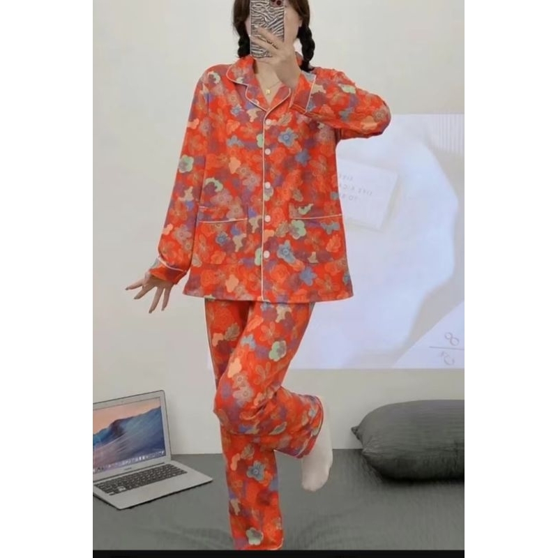 Nota live Co mandiri dietalase/baju tidur piyama import premium Size jumbo XL, 2XL, 3Xl dan 4 Xl