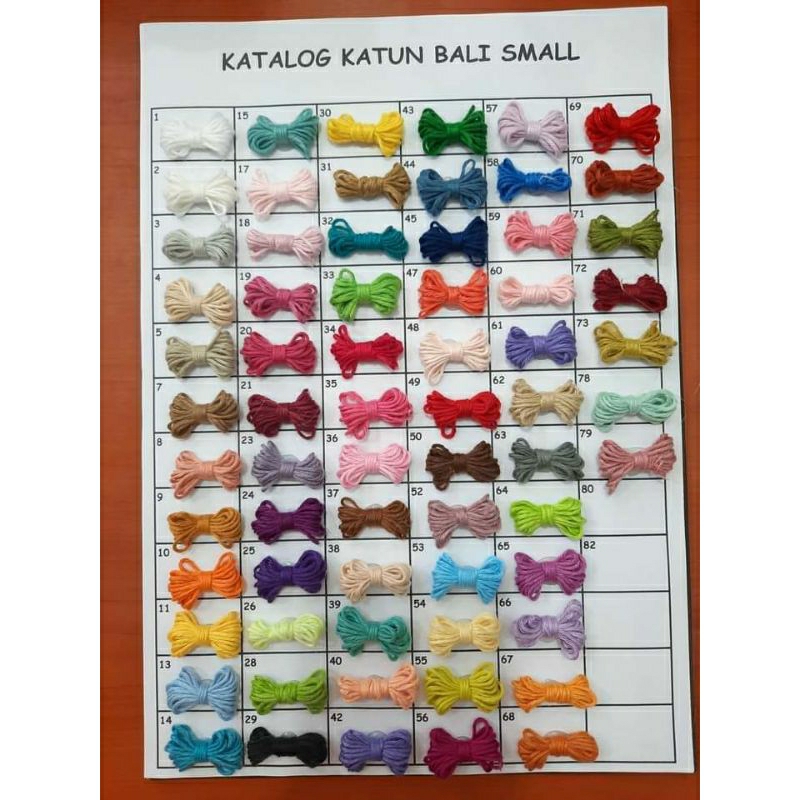 Benang Rajut Katun Bali Small - 100 gr
