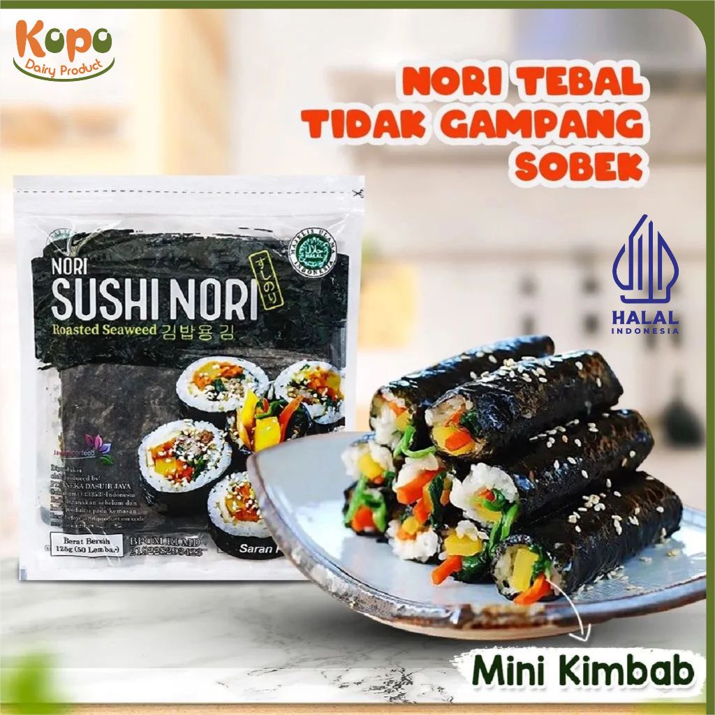 

Sushi Nori Seaweed - Java Super Food - Kimbamb - Sushi | isi 10 sheets / 20 sheet