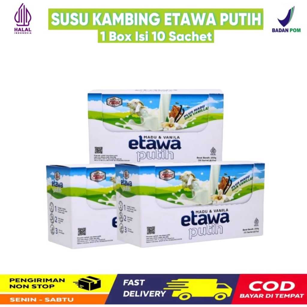 

Susu Kambing Etawa Original BPOM 1Box Susu Kambing Etawa Suplemen Tulang,Sendi,Asma,Tbc,Pernafasan