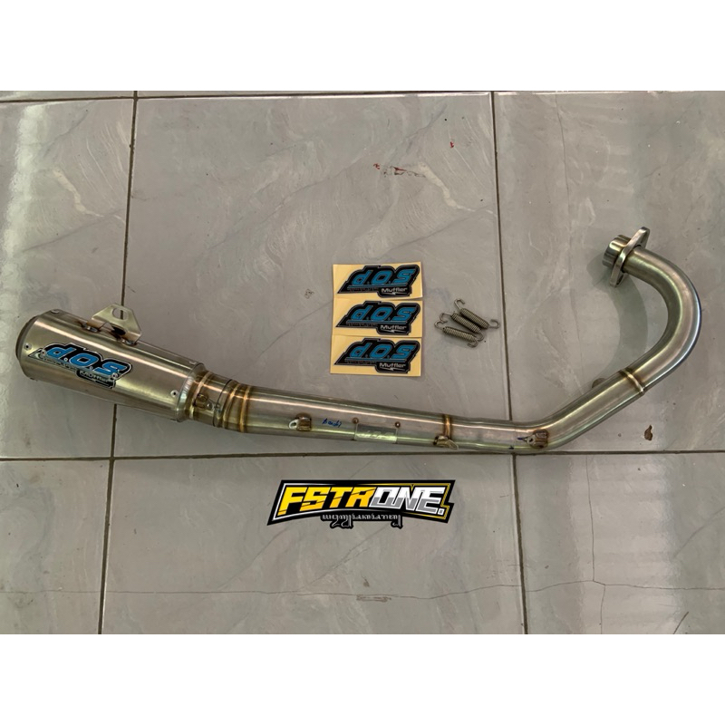 Knalpot Dos muffler original MX KING PROSTREET model Freeflow / Lurus