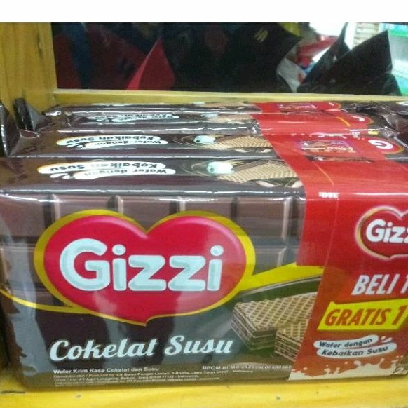 

Gizi wafer beli1gratis1 ukuran 122grm