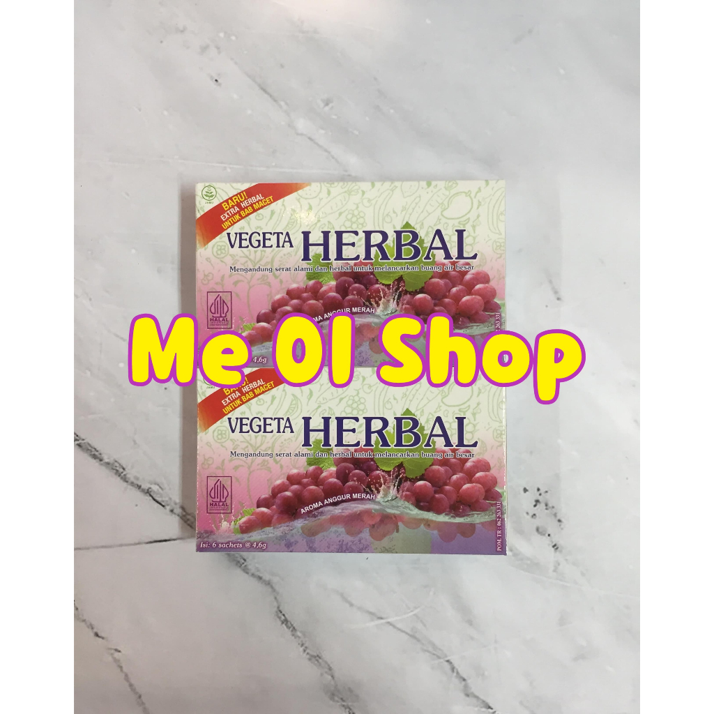 

VEGETA HERBAL AROMA ANGGUR MERAH isi 6 sachet