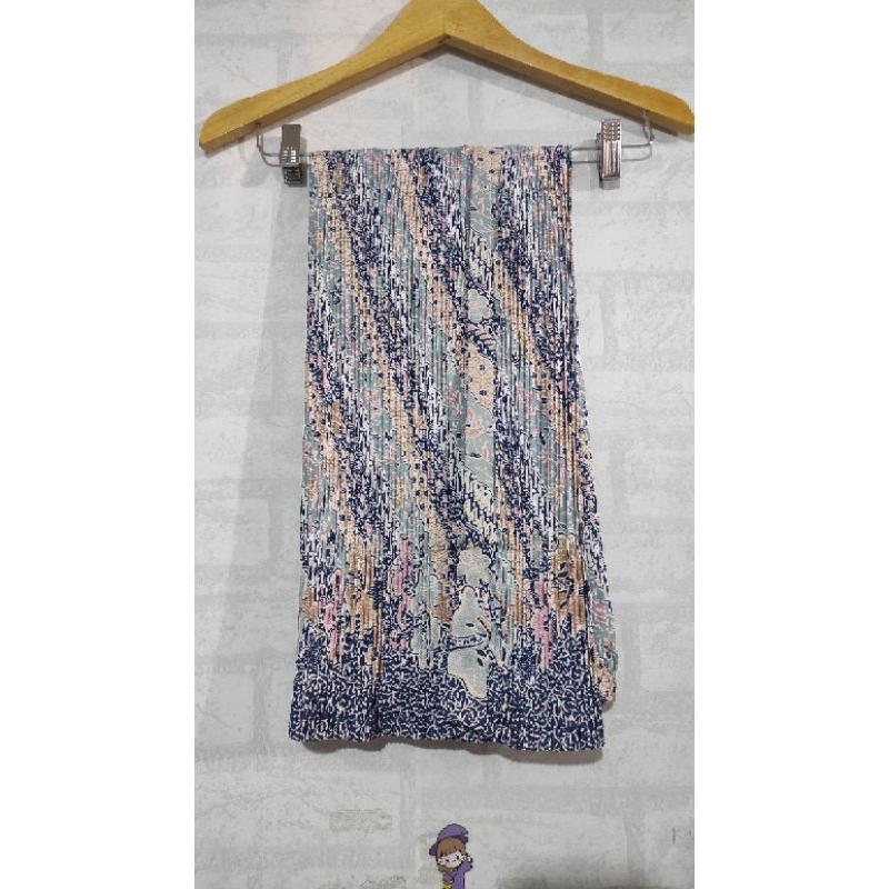 Rok plisket kebaya - biru