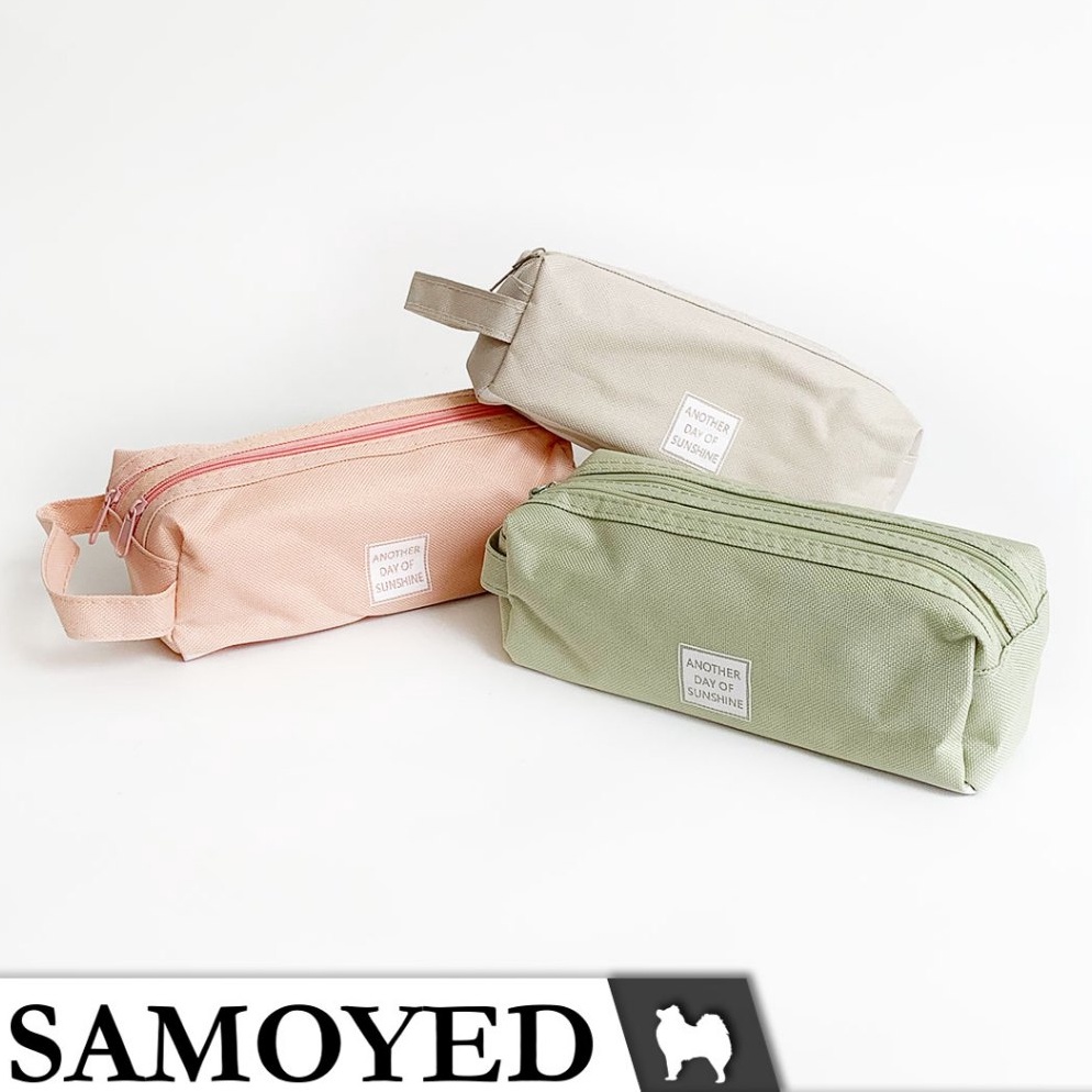 

Yang Terbaik Tempat Kotak Pensil Alat Tulis Kosmetik Dompet Kain Kanvas Stationery Pencil Pen Cosmetic Travel Case Box Pouch Canvas Samoyed PCMI1