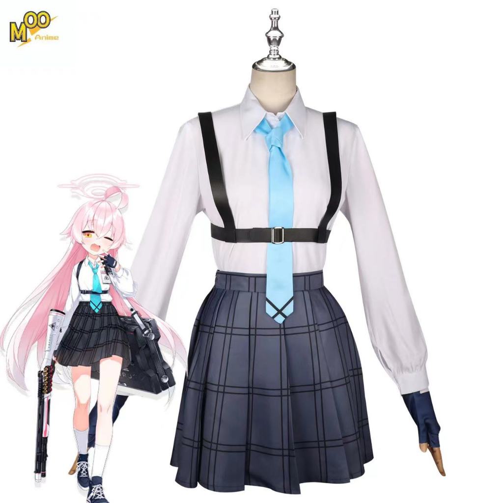 Blue Archive cosplay costume Takanashi Hoshino cosplay costume and wig Takanashi Hoshino school unif