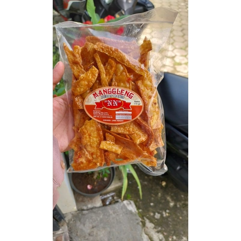 

KRIPIK MANGGLENG PEDAS MANIS 170gr