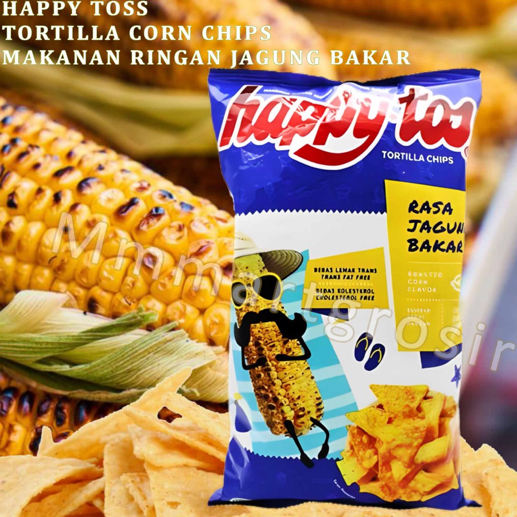 

Happy Toss / Makanan Ringan Rasa Jagung Bakar / Tortilla Corn Chips / 140gr