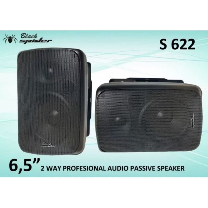 Speaker Pasif 6.5inch BLACKSPIDER S 622 ORIGINAL SPEAKER PASIF BLACK SPIDER 6.5INCH S622 Plus Bracke