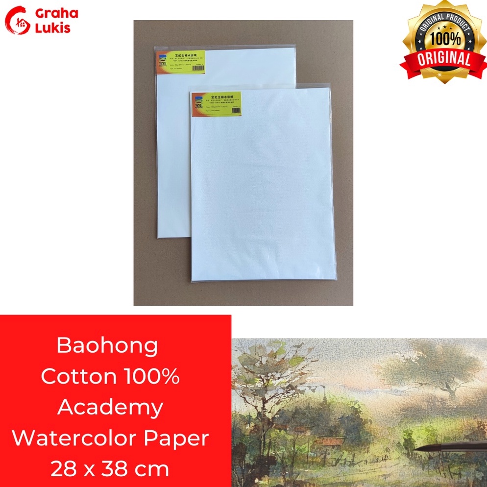 

Baohong Academy Watercolor Paper 28x38cm 3gsm 1 cotton h IB5