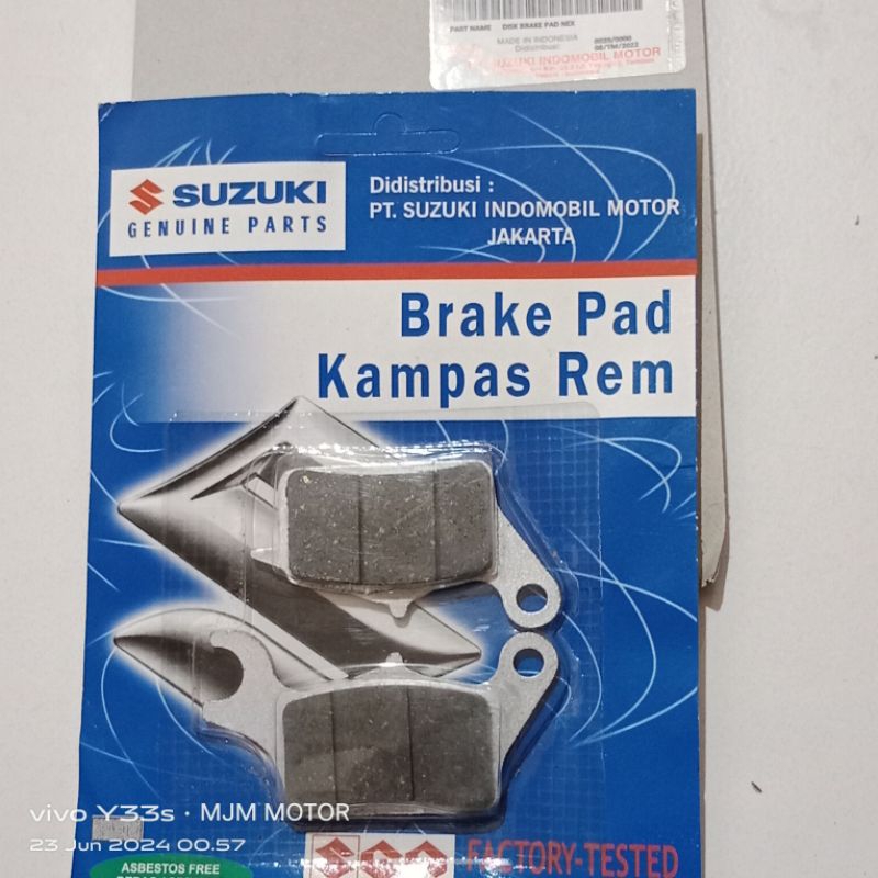 dispat kampas rem depan nex 2
