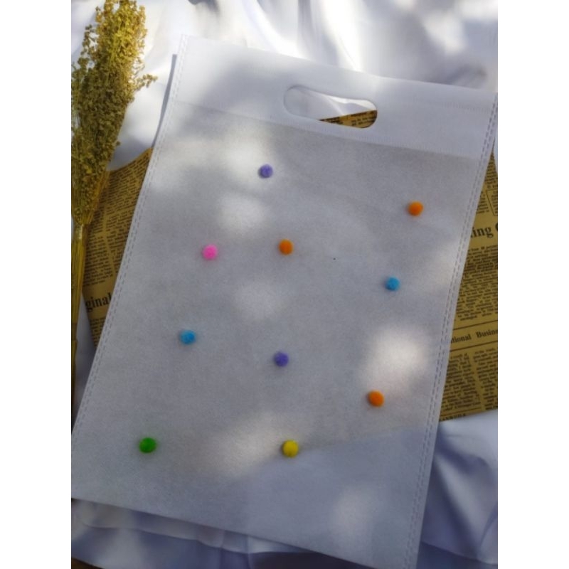 

Promo!! SERIBUAN! SOuvenir tas spunbood free custom kartu ucapan