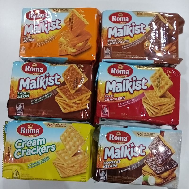 

Roma Malkist Crackers Aneka Rasa 105 gram