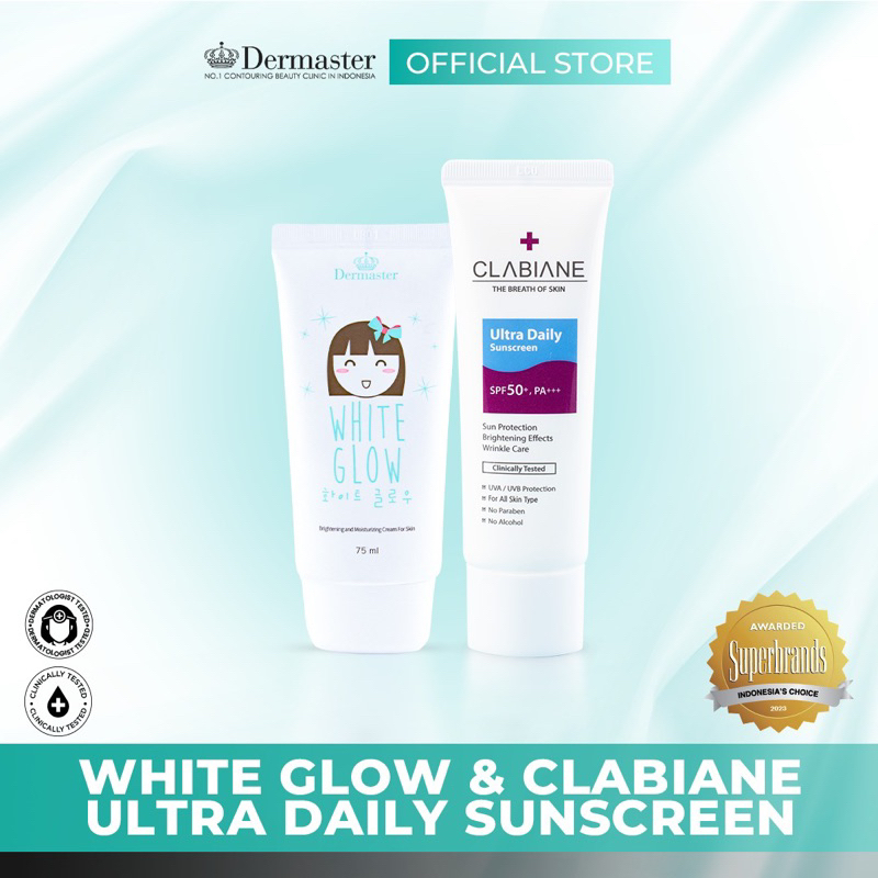 Dermaster White Glow & Clabiane Ultra Daily Sunscreen