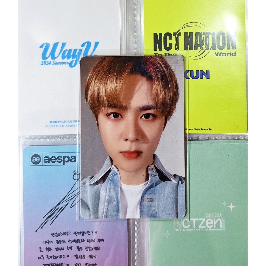 PC Photocard Kun MD NCT HOME TC Trading Card fortune scratch selca WayV