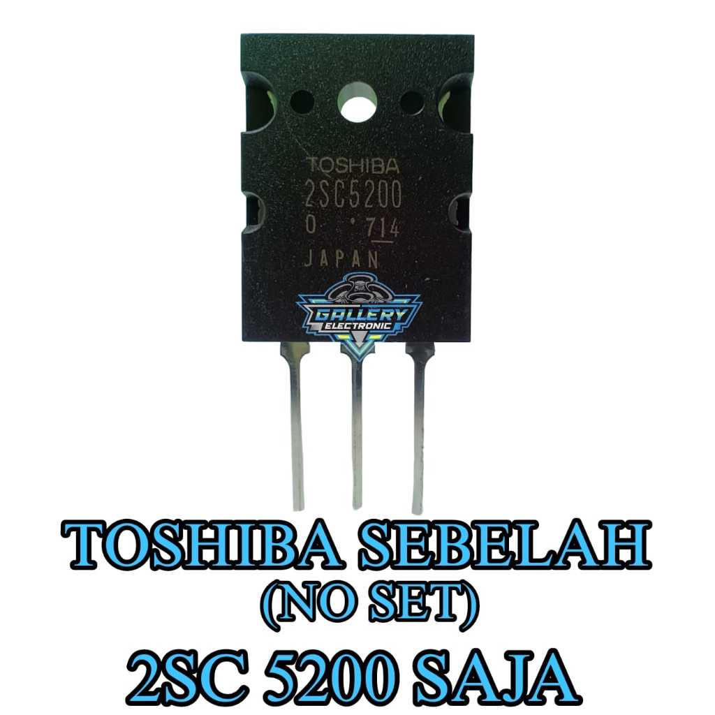 Final Transistor TOSHIBA Pincang 2SC5200 / 2SC 5200 Lot 714 (No set)