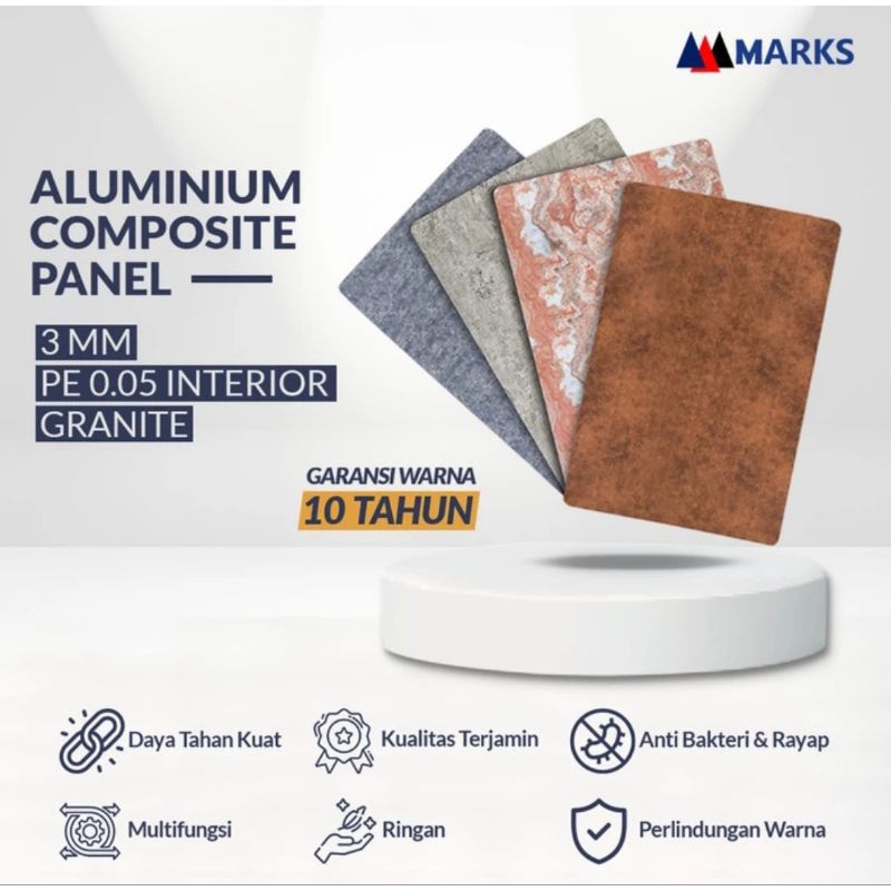 Marks ACP PE Interior 3 mm Granite 0,10 mm