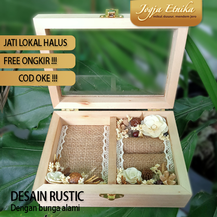 Box Cincin 2 in 1 / Kotak Cincin Lamaran Pernikahan